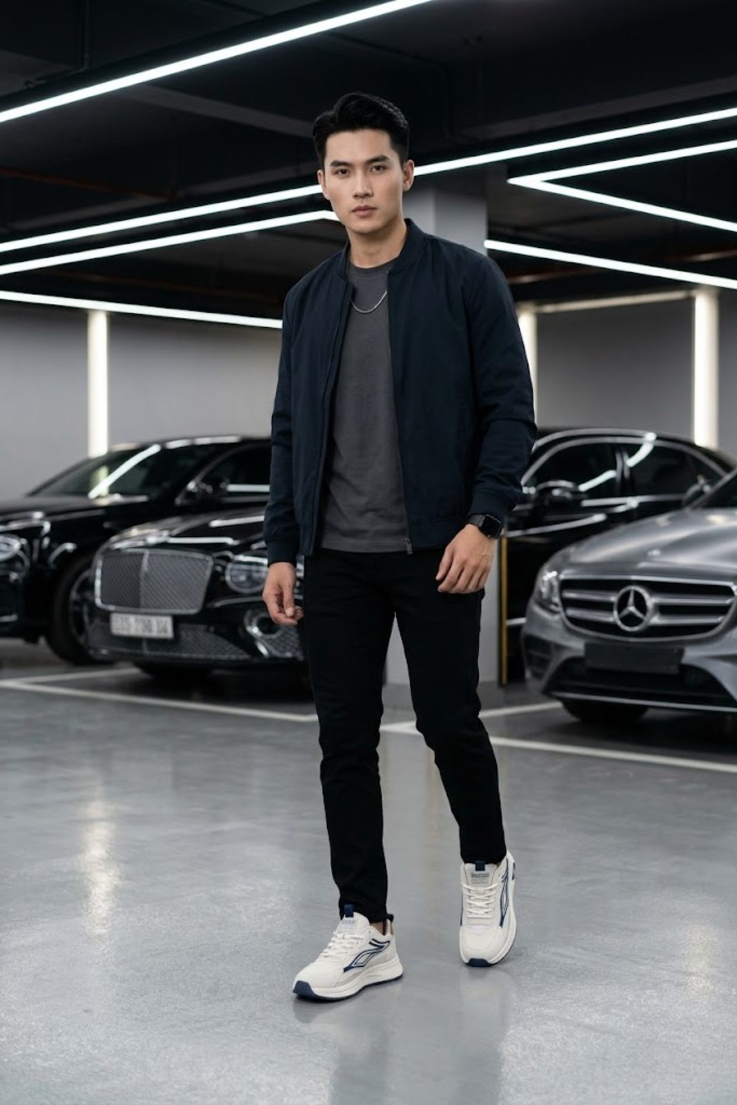 Sneaker 5009 đi với jacket